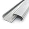 Silver metal hog rings with visible inner coils at the roll ends