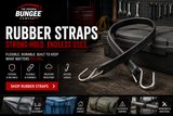 Heavy-Duty Natural Rubber Tarp Straps with S-Hooks
