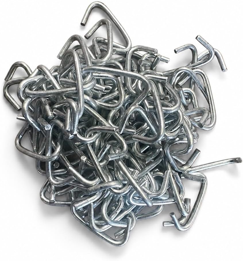 3/4 inch galvanized hog rings for upholstery, fencing, wire cages and hog ring pliers