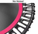Black bungee cord hooks with red edge loops for trampoline mat