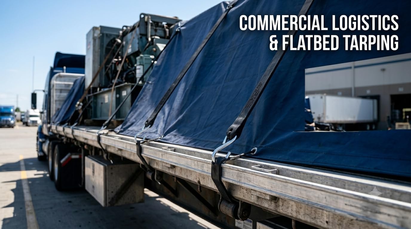 Heavy-Duty Natural Rubber Tarp Straps with S-Hooks