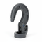 Gray 9mm adjustable hook with rotating latch and blue pin, molded base.