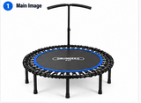 Bungee Fit 47.5-Inch Fitness Trampoline with Handlebar