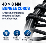 Bungee Fit 47.5-Inch Fitness Trampoline with Handlebar
