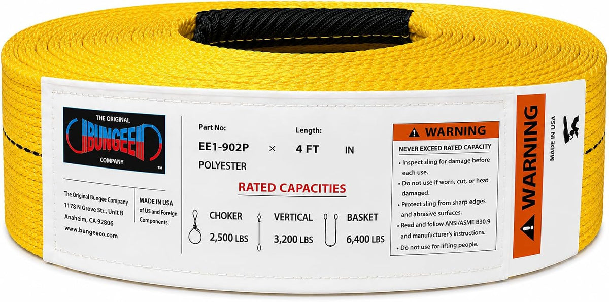 EE1-902 2" 1-Ply Eye & Eye Lifting Sling – USA Made