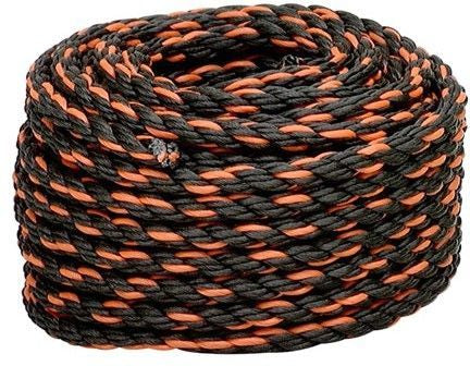 Black and orange elastic rope for cargo and tie-down applications