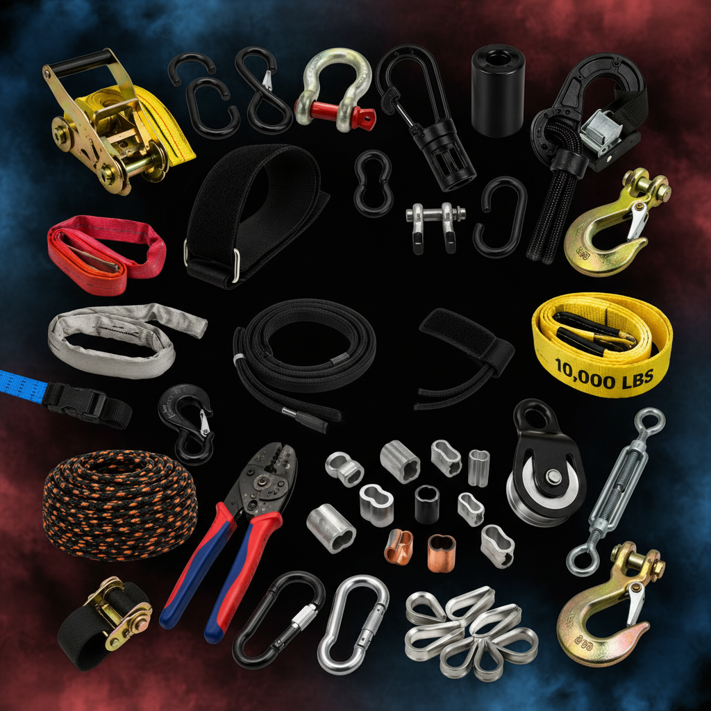 Specialty bungee cord accessories and replacement parts