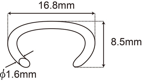 Crimping Hog ring Blunt point 10000pcs.