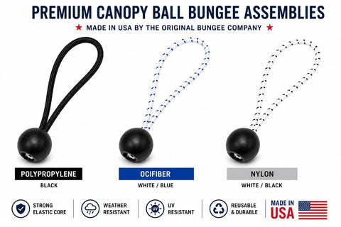 Premium Canopy Ball Bungee Assemblies - 10-Pack