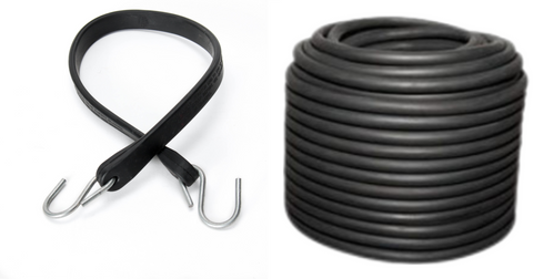 100pcs. Solid Rubber Rope Hooks