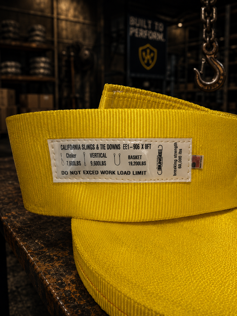 6”x8’ tree saver recovery strap and lifting sling combo