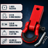 2-inch shackle hitch receiver specifications and 45000 pound break strength