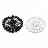 6-inch ball bungee tie-downs in black and white sets, each with elastic cord and ball tips