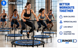 Bungee Fit 47.5-Inch Fitness Trampoline with Handlebar
