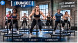 Bungee Fit 47.5-Inch Fitness Trampoline with Handlebar