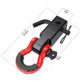 2-Inch Shackle Hitch Receiver with 3/4-Inch D-Ring – 45,000 lb Break Strength