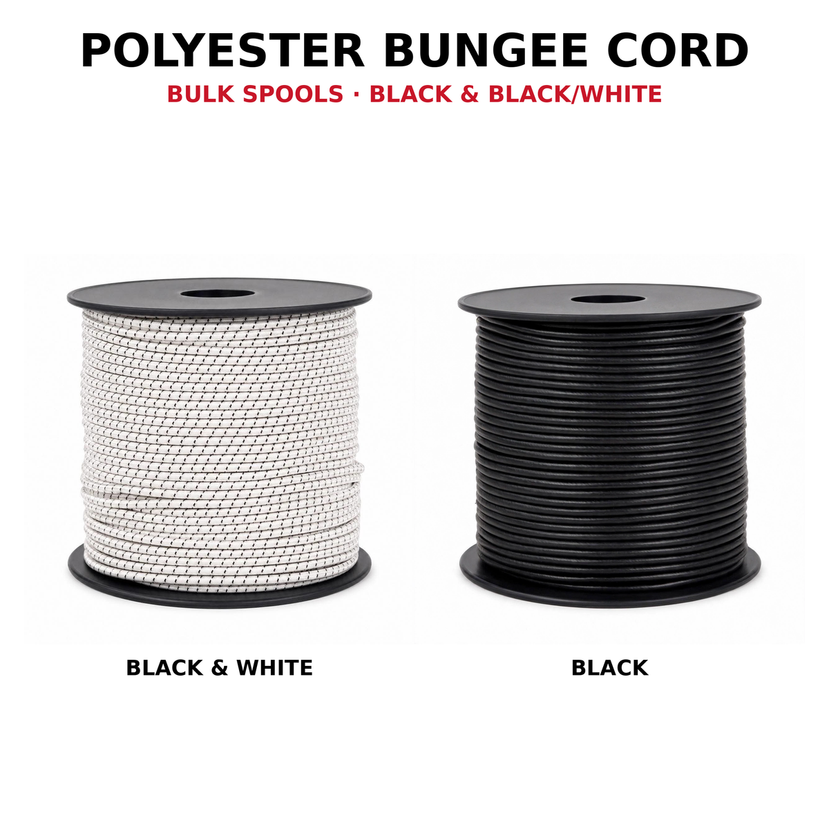 Polyester Bungee Cord – Cut Lengths & Spools | Premium UV-Resistant