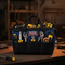 Heavy-duty utility storage bag for recovery straps, tools, and tie-down gear