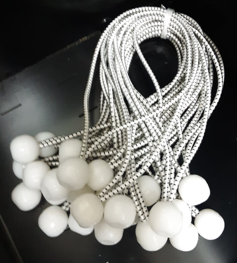 4mm x 12" PP Black & White Bungee Ball