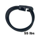 Black breakaway bungee loop with hook, 55 lb