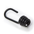 8mm (5/16") Black Plastic Coated Steel Bungee Hook